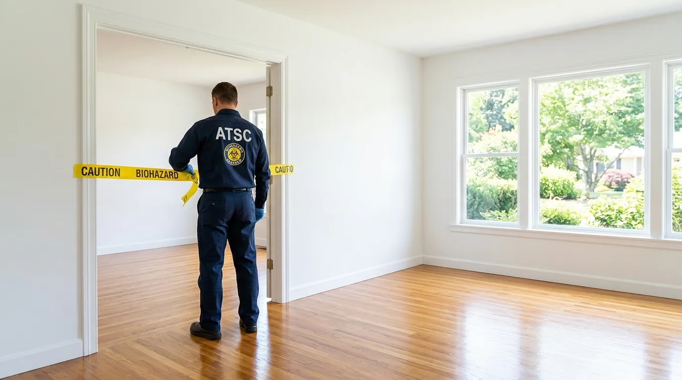 Certified biohazard cleanup crew performing Decomposition Cleanup in Grosse Pointe Woods